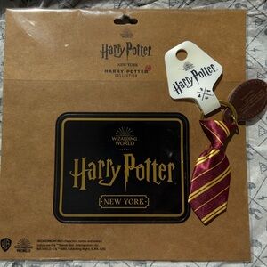 Exclusive New York Harry Potter Maroon/Gold Mini Tie Keychain & Luggage Stickers